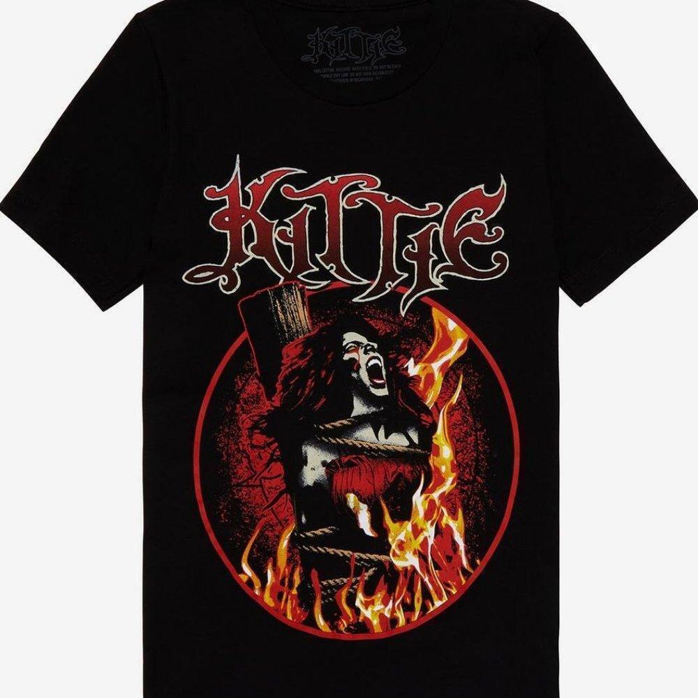 Kittie Witch Hunt Boyfriend Fit Girls Tshirt